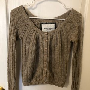 Abercrombie & Fitch Tan Cardigan 🐻 Size S